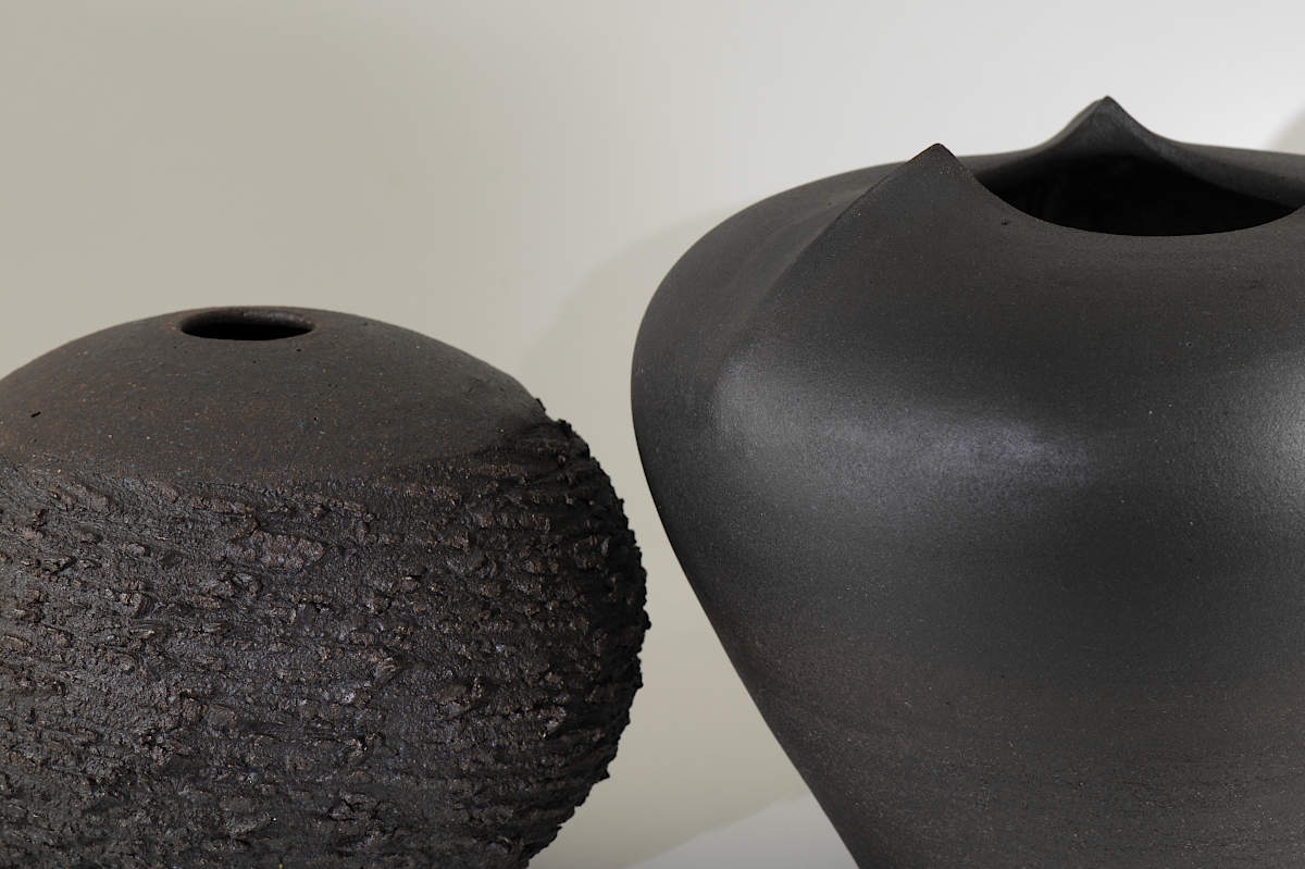 Textured and 3 Peaks Spherical Vases
