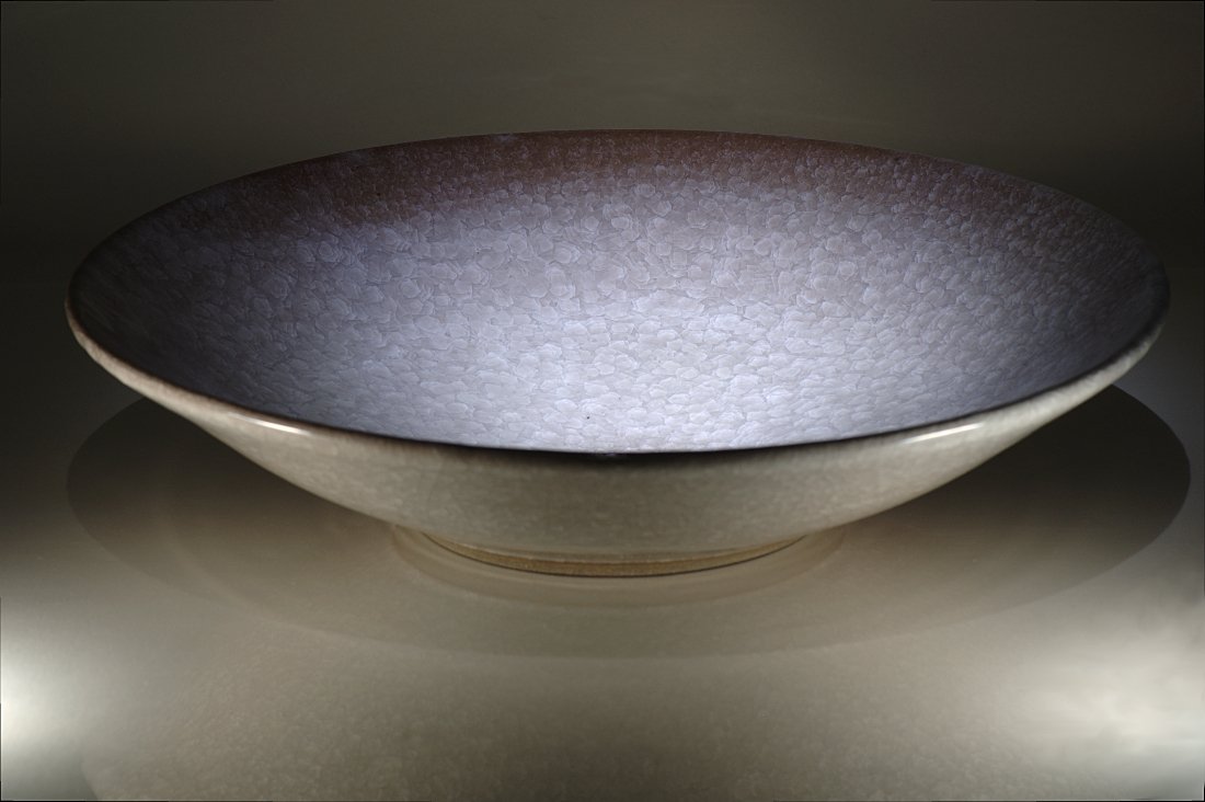 Large Ice Crackle Glazed Bowl