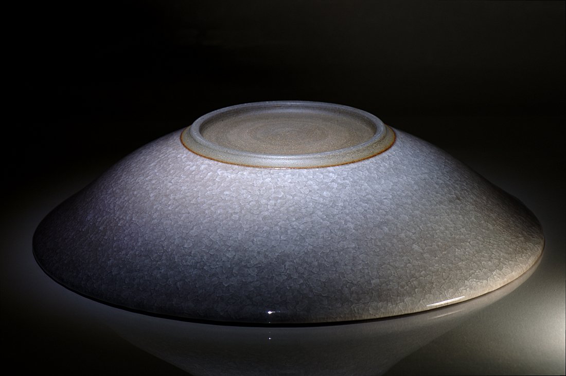 Large Ice Crackle Glazed Bowl