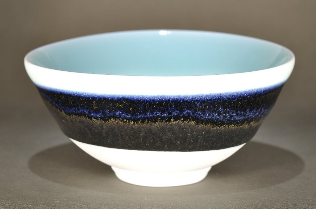 Tenmoku and Qingbai Bowl