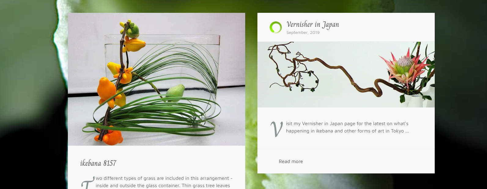 Ikebana Vernisher Website